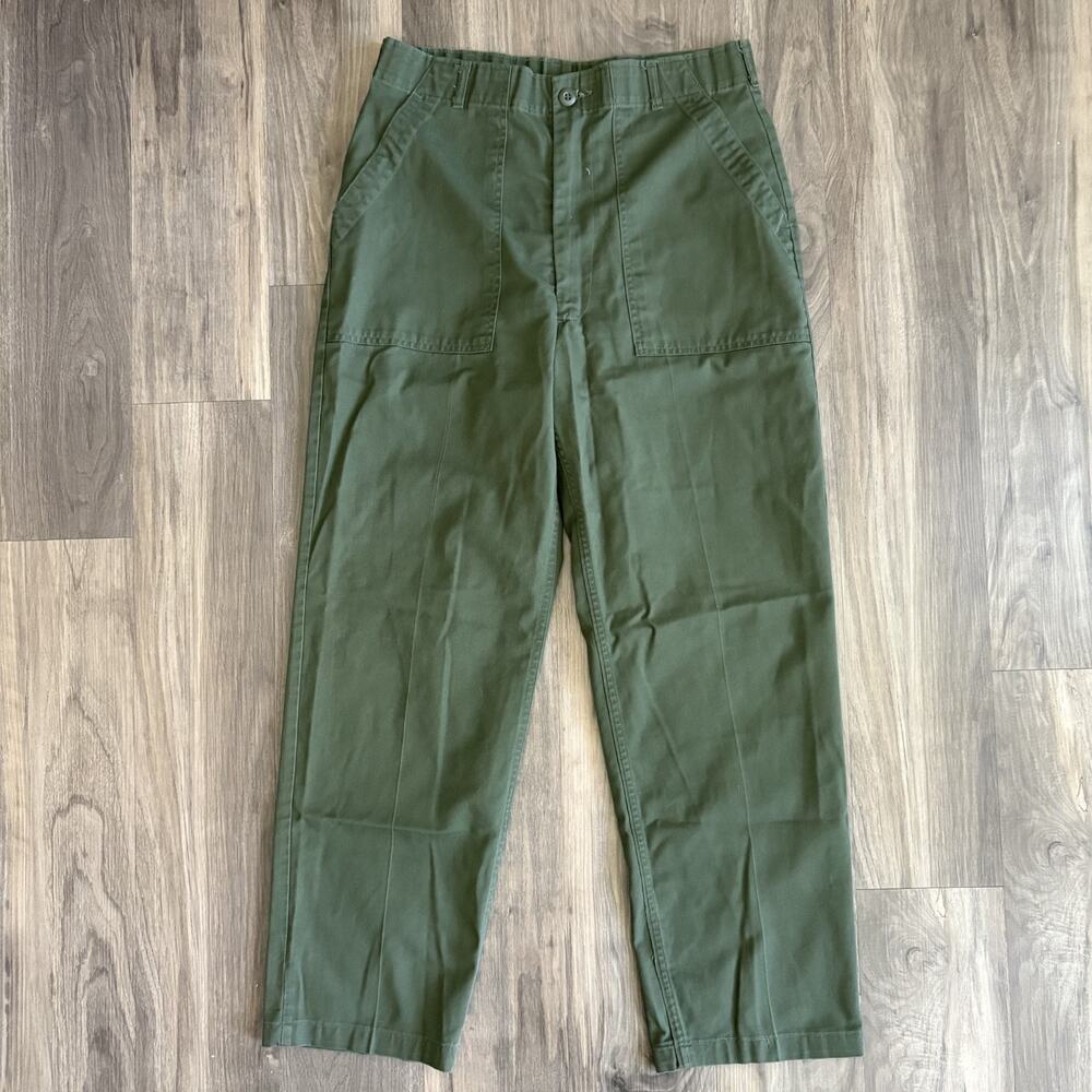 Vintage OG-507 Pants Men's Size 32x29 Military Army Zip Fly Cotton Sateen